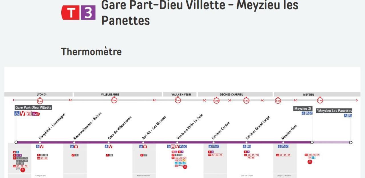 Apartament Beau Studio Tout Confort Au Calme Avec Parking . Villeurbanne Zewnętrze zdjęcie